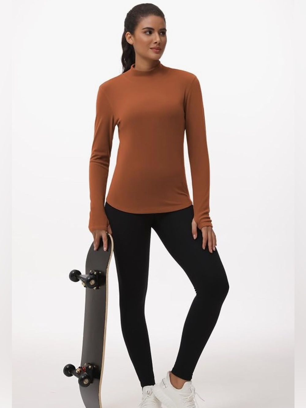 🛍️🛍️🛍️3 Shirts Included THE GYM PEOPLE Fleece Mock Turtleneck Pullovers 3 Colors - Picture 2 of 15